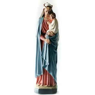 Queen Mary And Child 25 H Statue - 25-inch - Realistic Color - Hand-Painted