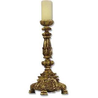 Baroque Candleholder Statue - 20-inch