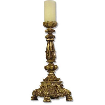 Baroque Candleholder Statue - 20-inch