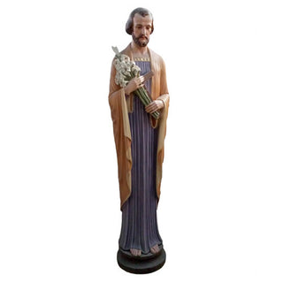 St. Joseph 5' (thin) Statue - 60-inch - Realistic Color - Hand-Painted