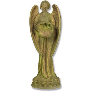 Angel With Basket 26 H Statue - 26-inch