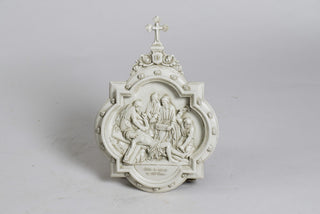 Chapel Wall Plaque Station #11 Statue - 19-inch - Realistic Color - Hand-Painted
