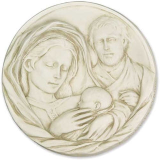 Holy Family Plaque Statue - 10-inch