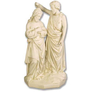 John Baptising Christ Statue - 21-inch