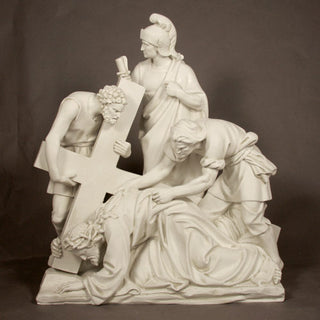 Jesus Falls The 2nd Time Stati Statue - 54-inch