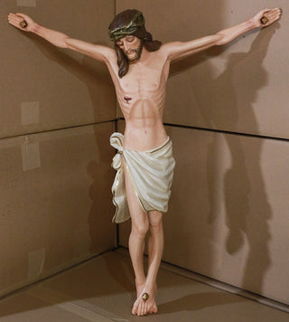 Great Oak Corpus Statue - 37-inch - Realistic Color - Hand-Painted