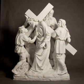 Jesus & Simon The Cyrene Stati Statue - 61-inch