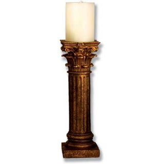 Corinthian Order Candleholder Statue - 13-inch