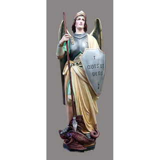 Saint Michael (Shield) Statue - 55-inch