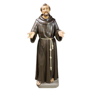 Francis Assisi Pleading Statue - 64-inch - Realistic Color - Hand-Painted