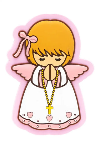 Baby Girl Angel Catholic Fridge Magnet | Guardian Protection | Little Drops of Water