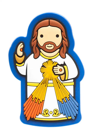 Divine Mercy Jesus Catholic Fridge Magnet | Jesus I Trust You | Little Drops of Water