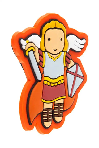 Saint Michael Archangel Catholic Fridge Magnet | Divine Protection | Little Drops of Water