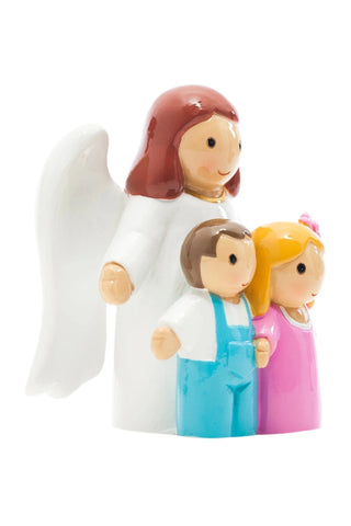Guardian Angel with Two Children Statue | Baptism Gift | Little Drops of Water