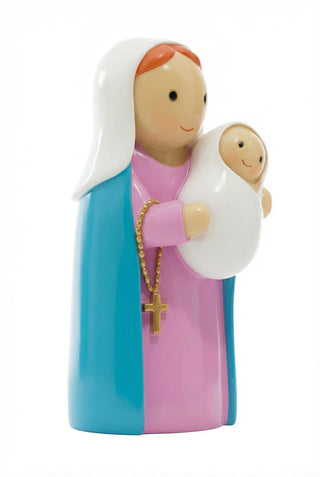 Mary and Baby Jesus Miniature Saint Statue