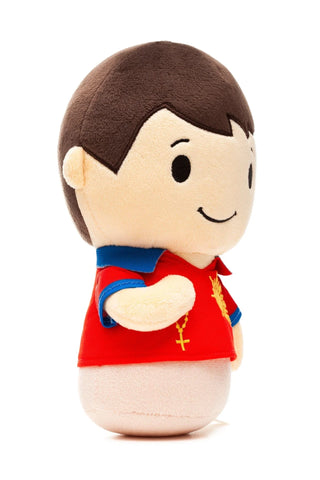 Saint Carlo Acutis Catholic 8" Saint Plush Doll — Patron of the Internet