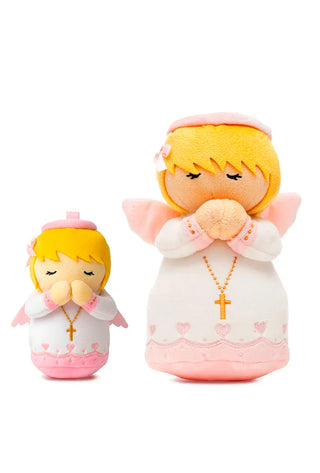 Guardian Angel Girl Catholic Mini 4.75" Plush Doll — Divine Protection