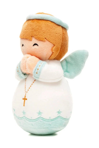 Guardian Angel Boy Catholic 8" Plush Doll — Divine Protection