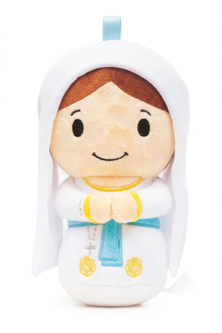 Our Lady of Lourdes Mini Catholic Plush Doll 4.75"