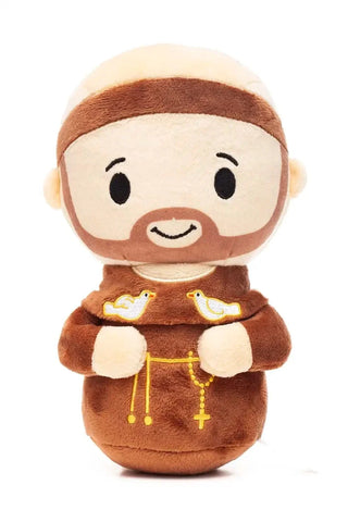 Saint Francis of Assisi Catholic 8" Plush Doll — Patron of Animals