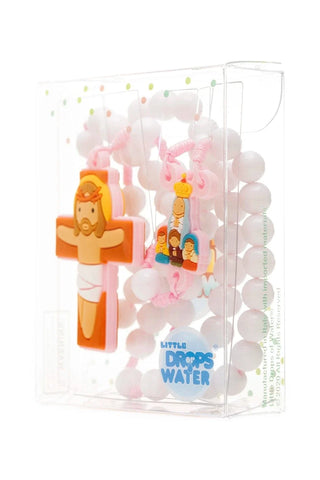 Our Lady Fatima Catholic Rosary Girls | Pink Prayer Beads | Little Drops of Water