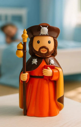 Saint James Miniature Saint Statue | Pilgrims Patron Saint | Little Drops of Water