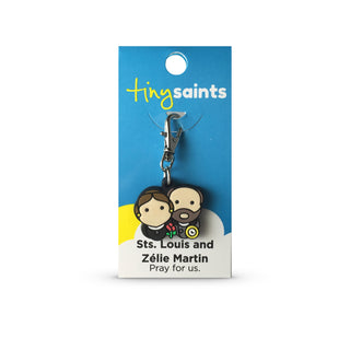 St. Louis and Zelie Martin Tiny Saint Charm