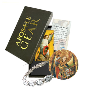 St. Michael Bracelet - White