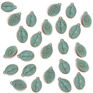 Patina Miraculous Mary Medals
