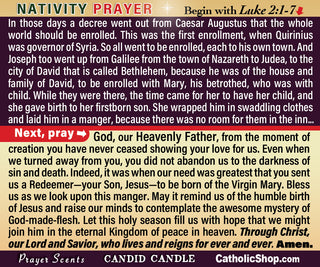 Christmas Prayer Candles