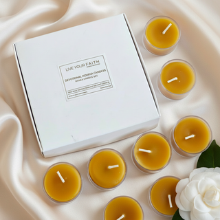 Novena Candle Set – 100% Pure Beeswax Tealight Prayer Candles