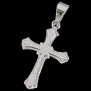 White Gold Cross Pendant
