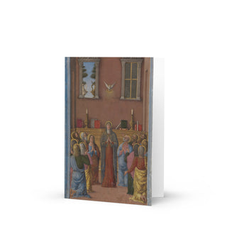 Confirmation Card - Descent of the Holy Spirit at Pentecost: front