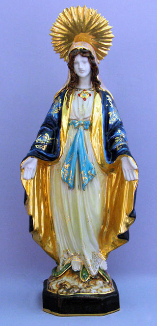 Lady Of Grace Hand-Painted Ceramic 18"