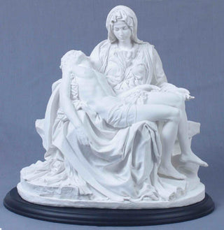 Pieta White On Black Base 10.5"