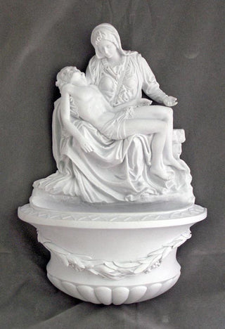 Pieta Font White 10"