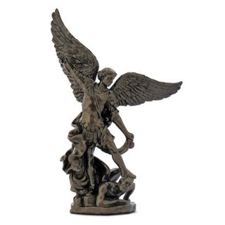 St. Michael Hand-Painted Cold-Cast Bronze 4"
