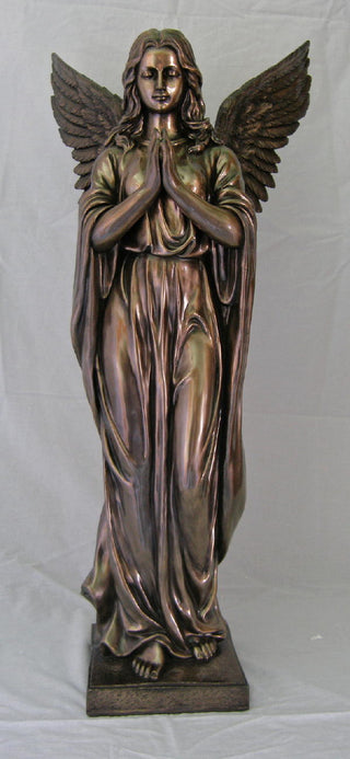 Praying Angel Cold-Cast Bronze 38"