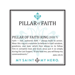 Pillar of Faith Ring - Silver