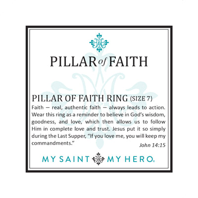 Pillar of Faith Ring - Silver