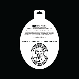 Pope John Paul II Vinyl Transparent Silver Decal