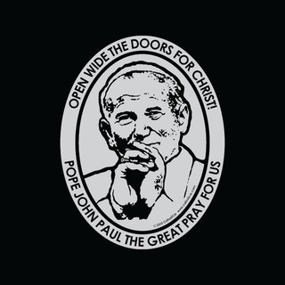 Pope John Paul II Vinyl Transparent Silver Decal