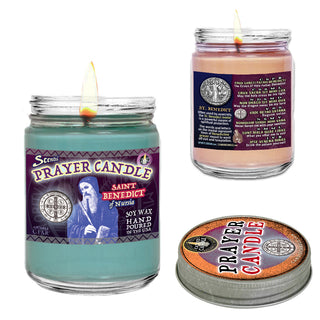 St. Benedict Scented Prayer Candle - Large Jar