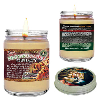 Epiphany Blessing Scented Prayer Candle - Large Jar