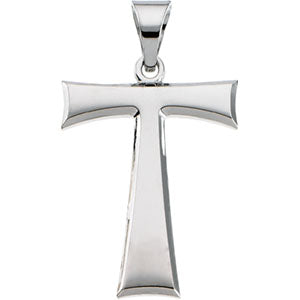 14K Yellow Gold Tau Cross Pendant at Catholic Shop