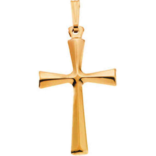 14K Yellow Gold Cross Pendant