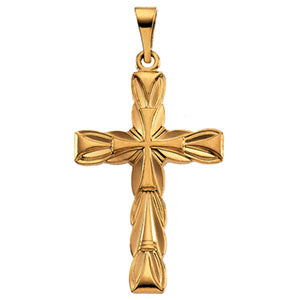14K Yellow Gold Cross Pendant