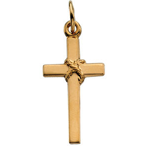 14K Yellow Gold Cross Pendant