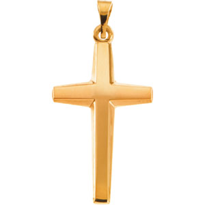 14K Yellow Gold Cross Pendant