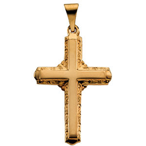 14K Yellow Gold Cross Pendant